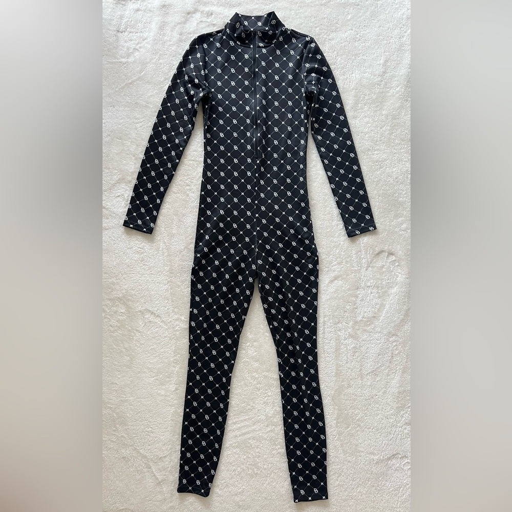 H&M Divided Monogram Jumpsuit Size Small